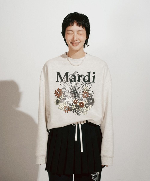 SWEATSHIRT FLOWERMARDI JARDIN / スウェットシャツ フラワーマルディ