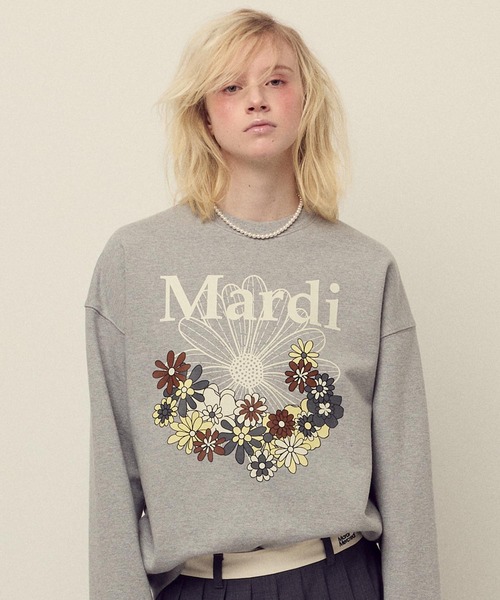 SWEATSHIRT FLOWERMARDI JARDIN（スウェット）｜Mardi Mercredi