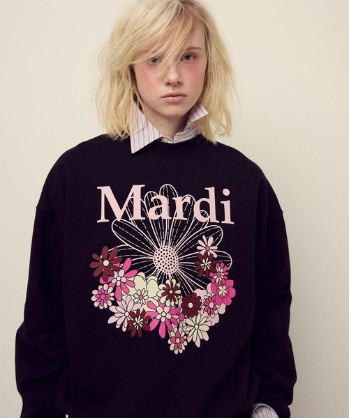 SWEATSHIRT FLOWERMARDI JARDIN（スウェット）｜Mardi Mercredi
