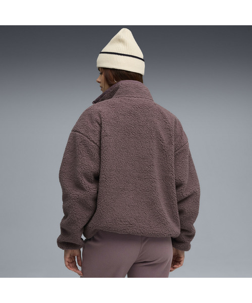 PUMA（プーマ）の「PUMA プーマ ウィメンズ リバーシブル ハイブリッド シェルパ ジャケット（ナイロンジャケット・レディース・ブラック/オフホワイト/パープル系その他7・LARGE/X-LARGE/MEDIUM/SMALL）」の6枚目の写真