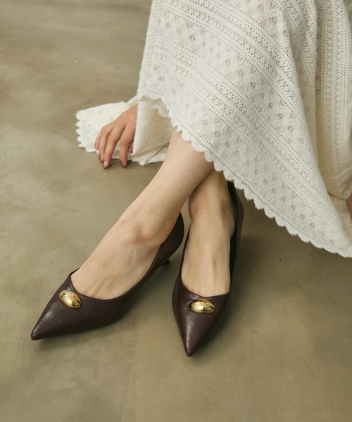 Lunea(ルネア)の「レトロニュアンスパンプス(パンプス・レディース・ブラック/ベージュ/ブラウン・24/23.5/23/24.5)」の1枚目の写真