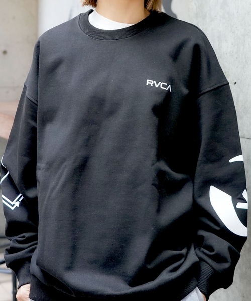 RVCA(ルーカ)の「RVCA メンズ STACKHOUSE CR トレーナー 【2025年秋冬モデル】 @autumn/ルーカクルーネックスウェット(スウェット・メンズ・オフホワイト/ブラック/ブラウン系その他/ホワイト系その他・SMALL/MEDIUM/LARGE/X-LARGE)」の3枚目の写真