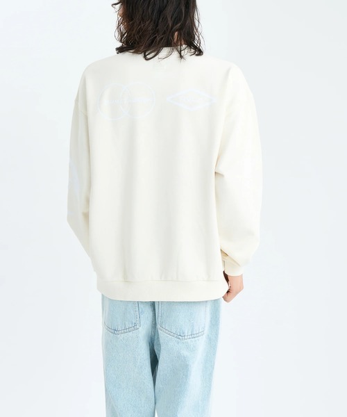RVCA(ルーカ)の「RVCA メンズ STACKHOUSE CR トレーナー 【2025年秋冬モデル】 @autumn/ルーカクルーネックスウェット(スウェット・メンズ・オフホワイト/ブラック/ブラウン系その他/ホワイト系その他・SMALL/MEDIUM/LARGE/X-LARGE)」の5枚目の写真