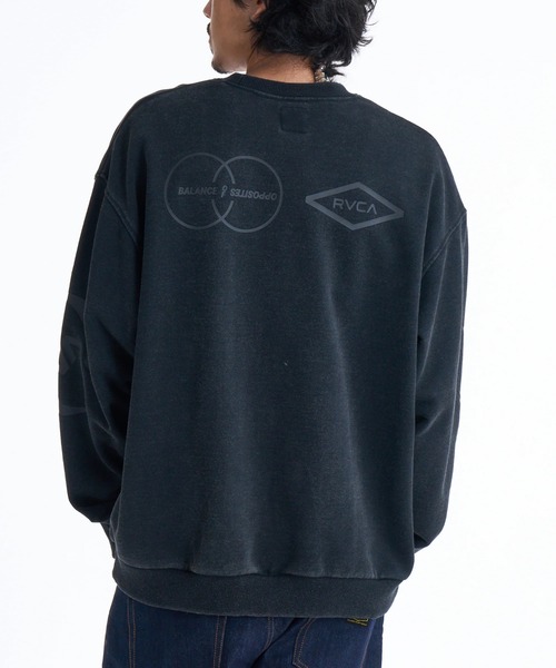 RVCA(ルーカ)の「RVCA メンズ STACKHOUSE CR トレーナー 【2025年秋冬モデル】 @autumn/ルーカクルーネックスウェット(スウェット・メンズ・オフホワイト/ブラック/ブラウン系その他/ホワイト系その他・SMALL/MEDIUM/LARGE/X-LARGE)」の6枚目の写真