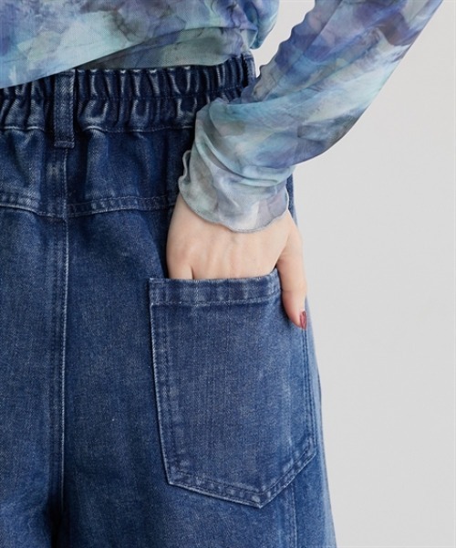 nissen(ニッセン)の「カーブバギーデニムパンツ(デニムパンツ・レディース・ブラック/ブルー・M/L/LL)」の16枚目の写真