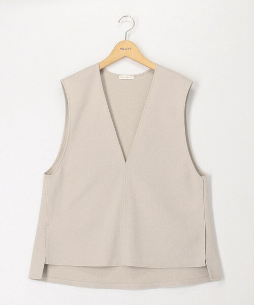 NOLLEY’S（ノーリーズ）の「ウォッシャブルストレッチジャージベスト（ベスト・レディース・ベージュ/ブラック・FREE）」の16枚目の写真
