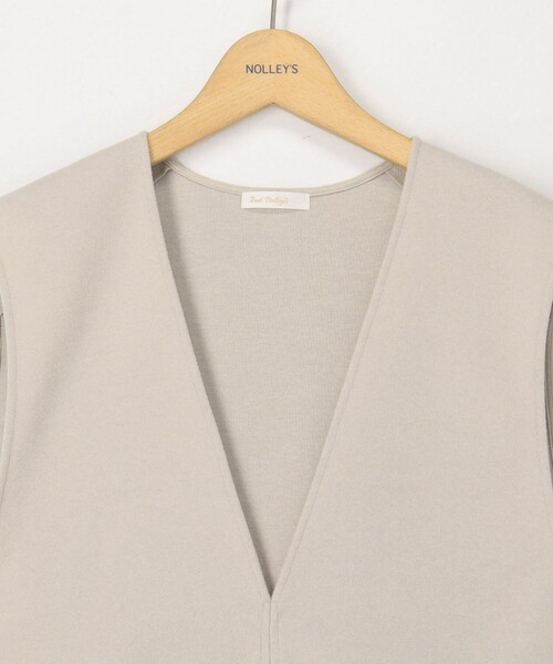NOLLEY’S（ノーリーズ）の「ウォッシャブルストレッチジャージベスト（ベスト・レディース・ベージュ/ブラック・FREE）」の15枚目の写真