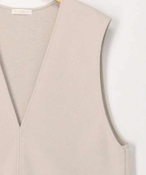 NOLLEY’S（ノーリーズ）の「ウォッシャブルストレッチジャージベスト（ベスト・レディース・ベージュ/ブラック・FREE）」の17枚目の写真