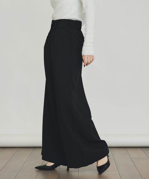 PICCIN(ピッチン)の「ワイドパンツ(高身長)(その他パンツ・レディース・オフホワイト/ブラック・M)」の18枚目の写真