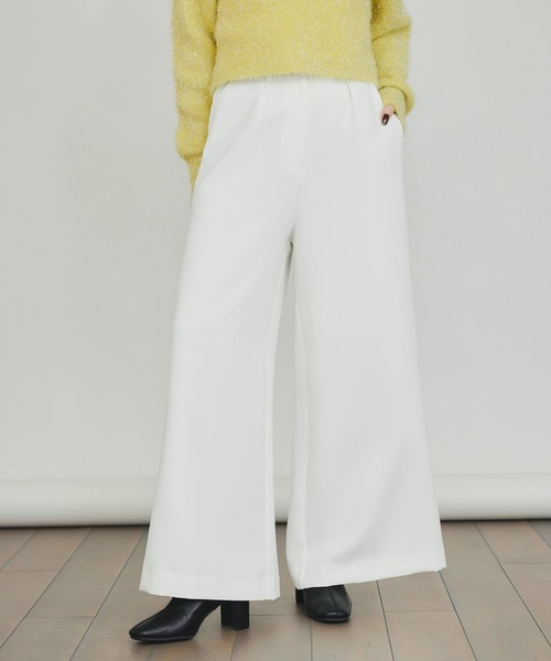PICCIN(ピッチン)の「ワイドパンツ(高身長)(その他パンツ・レディース・オフホワイト/ブラック・M)」の7枚目の写真