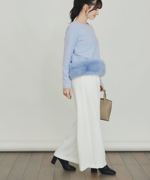 PICCIN(ピッチン)の「ワイドパンツ(高身長)(その他パンツ・レディース・オフホワイト/ブラック・M)」の16枚目の写真