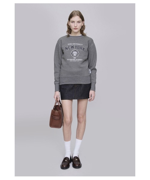 A.P.C.（アーペーセー）の「THE SHRUNKEN NY CREWNECK / A.P.C. x MARC JACOBS（スウェット・レディース・グレー・S/M）」の2枚目の写真
