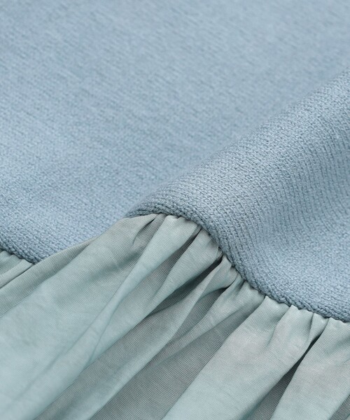 CAST:（キャストコロン）の「【イージケア】布帛コンビニット（ニット/セーター・レディース・オフホワイト/ブラック/ブルー系その他2・M）」の11枚目の写真