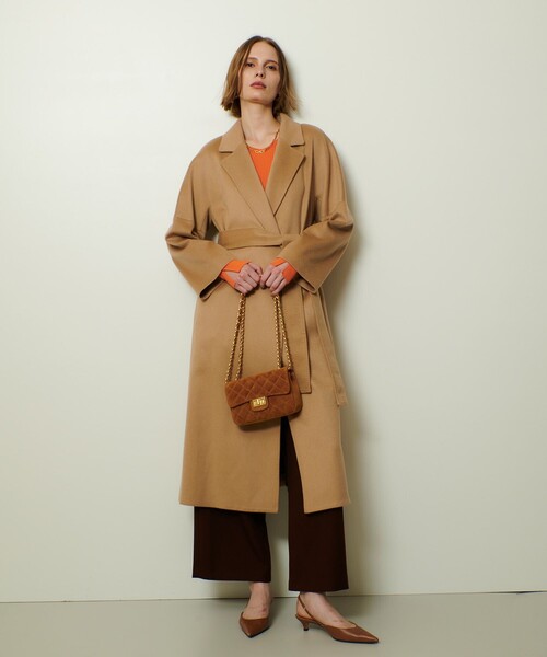 allureville(アルアバイル)の「ウールライクフランネルヨークレスパンツ(その他パンツ・レディース・ブラウン/グレー系その他/オフホワイト・1/2)」の22枚目の写真