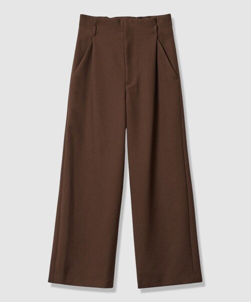 allureville(アルアバイル)の「ウールライクフランネルヨークレスパンツ(その他パンツ・レディース・ブラウン/グレー系その他/オフホワイト・1/2)」の19枚目の写真