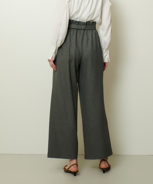 allureville(アルアバイル)の「ウールライクフランネルヨークレスパンツ(その他パンツ・レディース・ブラウン/グレー系その他/オフホワイト・1/2)」の14枚目の写真