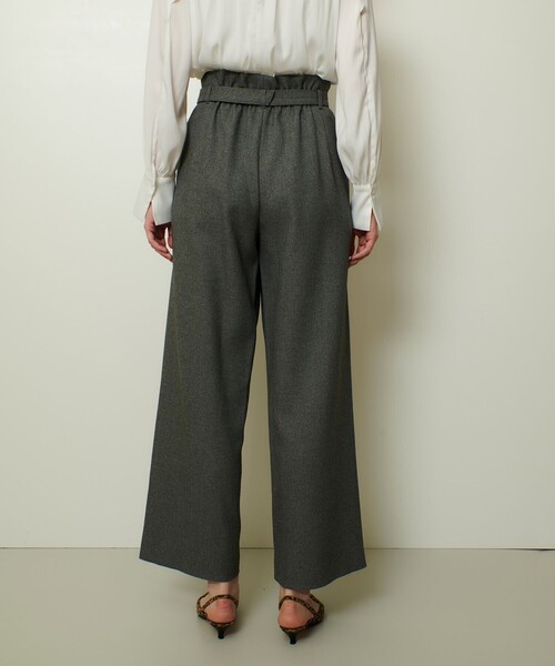 allureville(アルアバイル)の「ウールライクフランネルヨークレスパンツ(その他パンツ・レディース・ブラウン/グレー系その他/オフホワイト・1/2)」の13枚目の写真