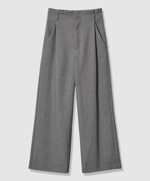 allureville(アルアバイル)の「ウールライクフランネルヨークレスパンツ(その他パンツ・レディース・ブラウン/グレー系その他/オフホワイト・1/2)」の9枚目の写真