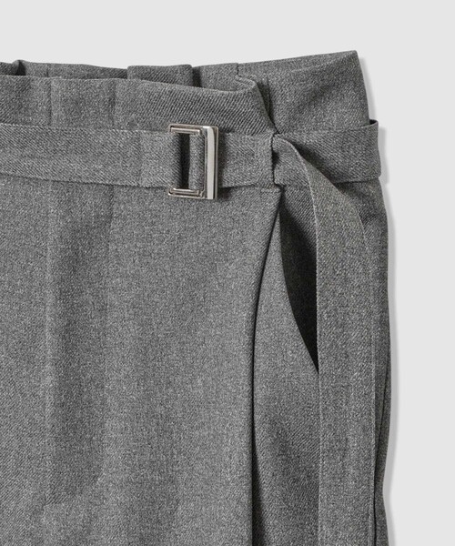 allureville(アルアバイル)の「ウールライクフランネルヨークレスパンツ(その他パンツ・レディース・ブラウン/グレー系その他/オフホワイト・1/2)」の8枚目の写真