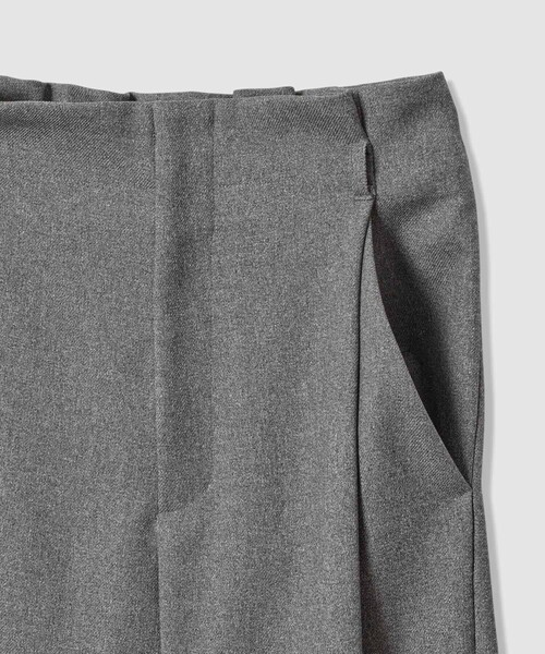 allureville(アルアバイル)の「ウールライクフランネルヨークレスパンツ(その他パンツ・レディース・ブラウン/グレー系その他/オフホワイト・1/2)」の7枚目の写真