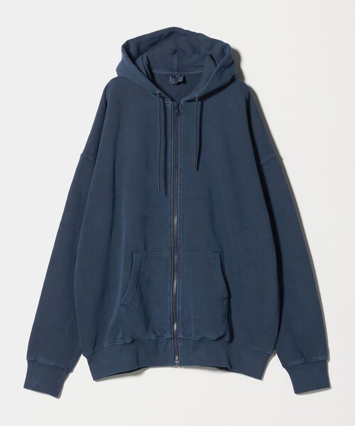 A DAY IN THE LIFE UNITED ARROWS（アデイインザライフユナイテッドアローズ）の「フェード 裏毛 フルジップパーカー＜A DAY IN THE LIFE＞（パーカー・メンズ・ダークグレー/ロイヤルブルー・M/L）」の2枚目の写真