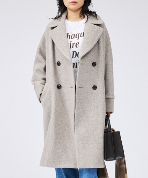 TICCA（ティッカ）の「【2025AW新作】【TICCA/ティッカ】テントコート（その他アウター・レディース・ネイビー/ブラウン/ベージュ・フリー）」の2枚目の写真