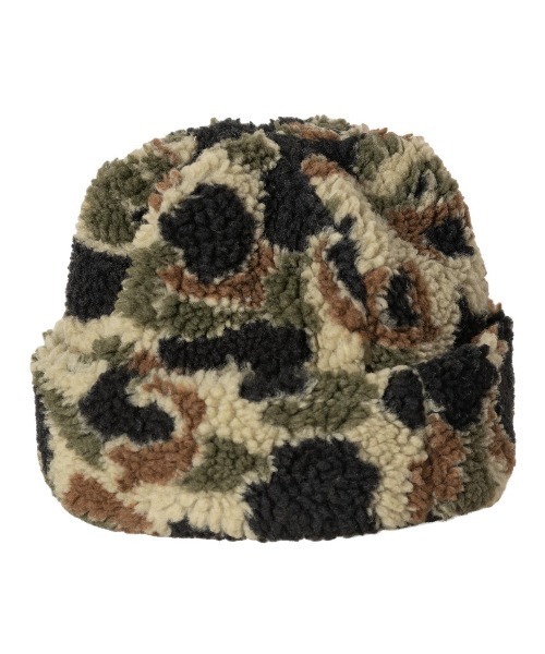 Carhartt WIP（カーハートダブリューアイピー）の「Carhartt WIP PRENTIS BEANIE（カーハートワークインプログレス プレンティス ビーニー）（ニットキャップ/ビーニー・メンズ・カモフラージュ/ブラック・ONE SIZE）」の5枚目の写真