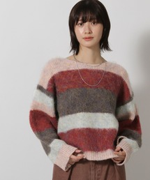LAKOLE | MIXボーダーニットプルオーバー / 598871(ニット/セーター)