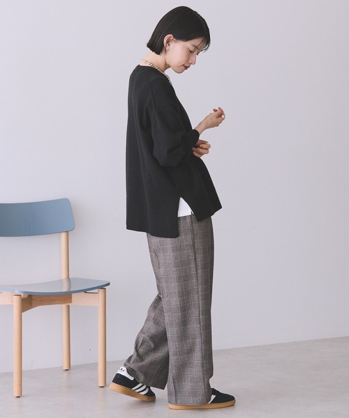 AMERICAN HOLIC（アメリカンホリック）の「サイドゴム2タックパンツ（その他パンツ・レディース・ブラウン系その他4/ブラック/グレー系その他3・M/L）」の22枚目の写真