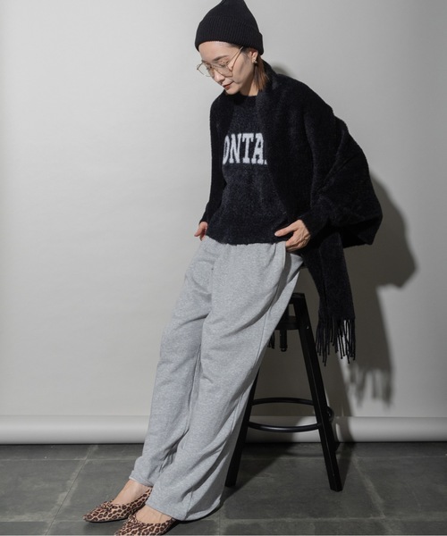 lodie(ロディ)の「モールニット フリンジポンチョカーデ(カーディガン/ボレロ・レディース・ベージュ/ブラック/グレー・FREE)」の5枚目の写真