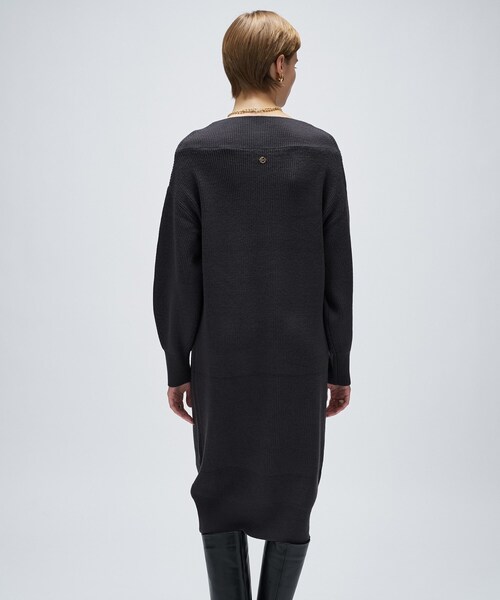 cloenc(クロエンス)の「畦ニットロングワンピース(ワンピース・レディース・チャコールグレー/グレー/ナチュラル・02)」の22枚目の写真