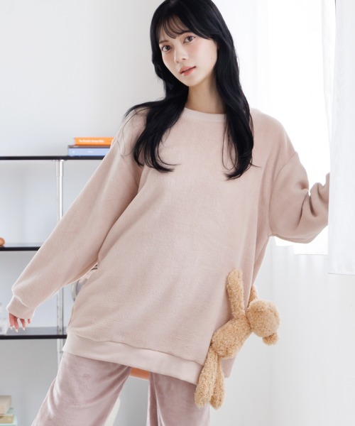 セール】マイクロファイバーぬいぐるみ付きチュニック（ルームウェア