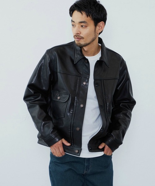 セール】EDWIN エドウィン シープスキン レザージャケット（その他