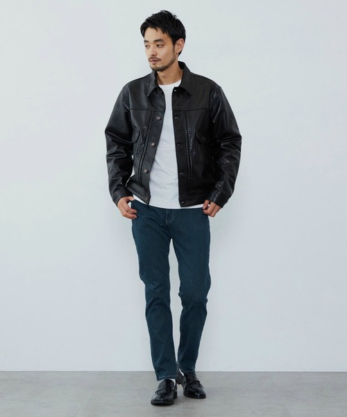 EDWIN（エドウィン）の「EDWIN エドウィン シープスキン レザージャケット（その他アウター・メンズ・ブラック・MEDIUM/LARGE/X-LARGE）」の8枚目の写真