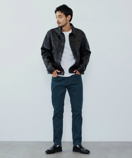 EDWIN（エドウィン）の「EDWIN エドウィン シープスキン レザージャケット（その他アウター・メンズ・ブラック・MEDIUM/LARGE/X-LARGE）」の9枚目の写真