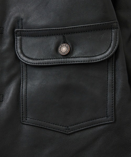 セール】EDWIN エドウィン シープスキン レザージャケット（その他