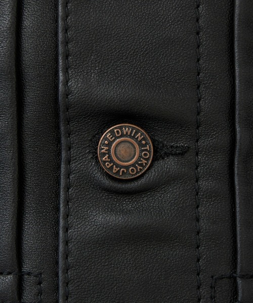 EDWIN（エドウィン）の「EDWIN エドウィン シープスキン レザージャケット（その他アウター・メンズ・ブラック・MEDIUM/LARGE/X-LARGE）」の12枚目の写真
