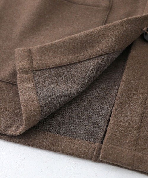 n'OrLABEL(ノアールレーベル)の「『フード付きウールライクコーディガン』(ダウンジャケット/コート・レディース・オートミール/ブラック/モカ・FREE)」の9枚目の写真