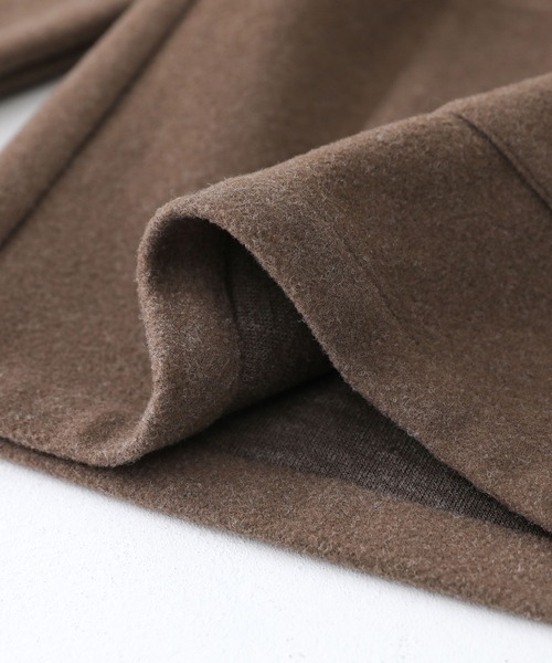 n'OrLABEL(ノアールレーベル)の「『フード付きウールライクコーディガン』(ダウンジャケット/コート・レディース・オートミール/ブラック/モカ・FREE)」の8枚目の写真