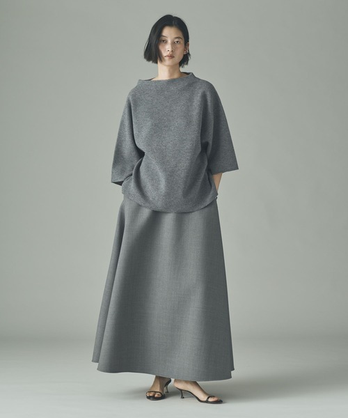 Curensology(カレンソロジー)/ウールボンディングフレアスカート