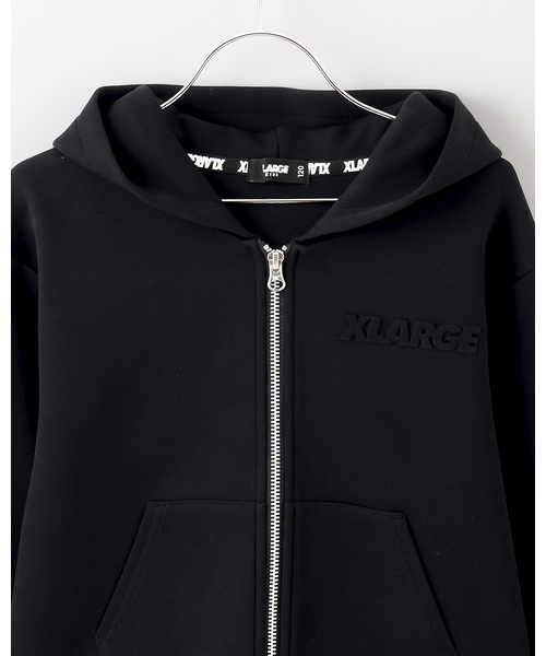 XLARGE KIDS（エクストララージキッズ）の「バックOGダンボールニットジップパーカー（パーカー・キッズ・ブラック/パープル・140cm/130cm/110cm/120cm/90cm/100cm）」の4枚目の写真