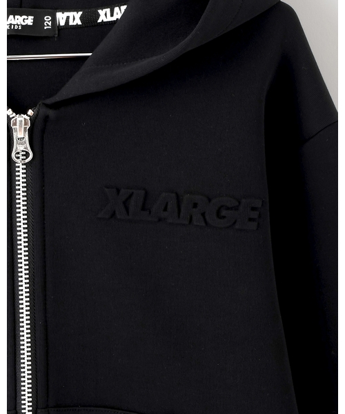 XLARGE KIDS（エクストララージキッズ）の「バックOGダンボールニットジップパーカー（パーカー・キッズ・ブラック/パープル・140cm/130cm/110cm/120cm/90cm/100cm）」の5枚目の写真