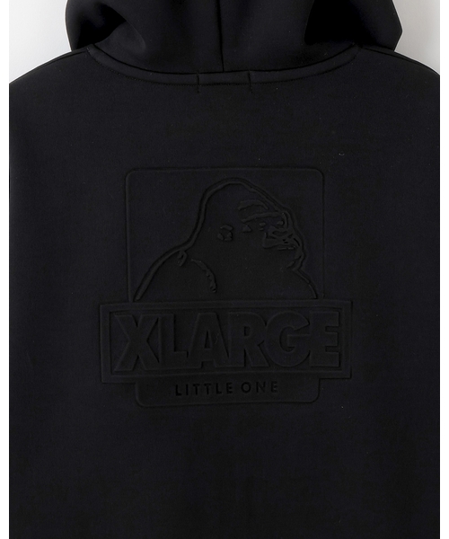 XLARGE KIDS（エクストララージキッズ）の「バックOGダンボールニットジップパーカー（パーカー・キッズ・ブラック/パープル・140cm/130cm/110cm/120cm/90cm/100cm）」の7枚目の写真