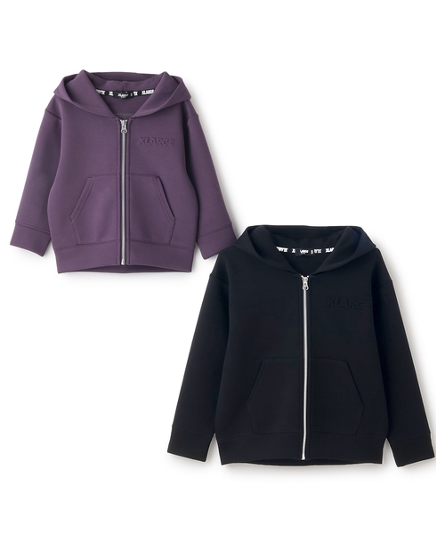 XLARGE KIDS（エクストララージキッズ）の「バックOGダンボールニットジップパーカー（パーカー・キッズ・ブラック/パープル・140cm/130cm/110cm/120cm/90cm/100cm）」の9枚目の写真