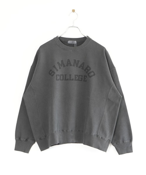 SOLAMONAT(ソラモナ)の「ピグメントプリントスウェット SIMMANARD(Tシャツ/カットソー・レディース・グレイッシュベージュ/チャコールグレー/グレー・FREE)」の6枚目の写真