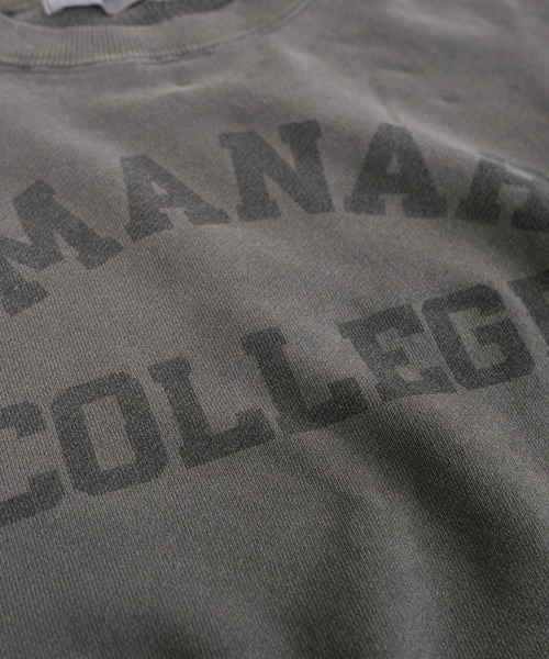 SOLAMONAT(ソラモナ)の「ピグメントプリントスウェット SIMMANARD(Tシャツ/カットソー・レディース・グレイッシュベージュ/チャコールグレー/グレー・FREE)」の13枚目の写真