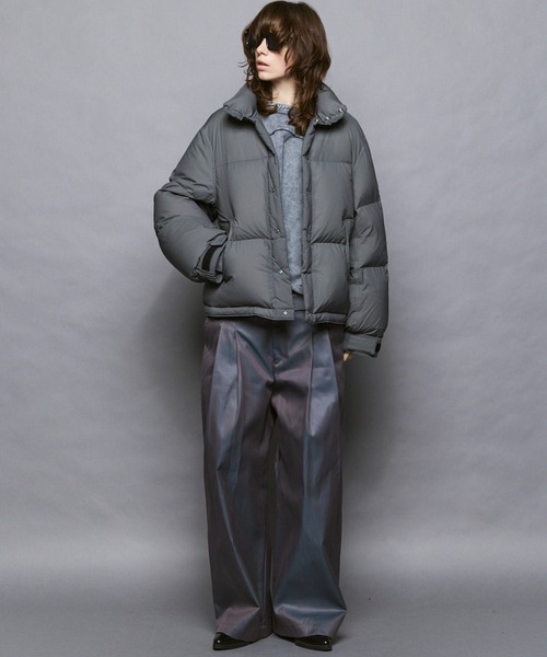 MAISON SPECIAL(メゾンスペシャル)の「《UNISEX》CORDURA Water-repellent Stretch Down Jacket/コーデュラ撥水ストレッチダウンブルゾン【MAISON SPECIAL/メゾンスペシャル】(ダウンジャケット/コート・メンズ・グレー/ブルー/ブラック・0/1/2)」の5枚目の写真