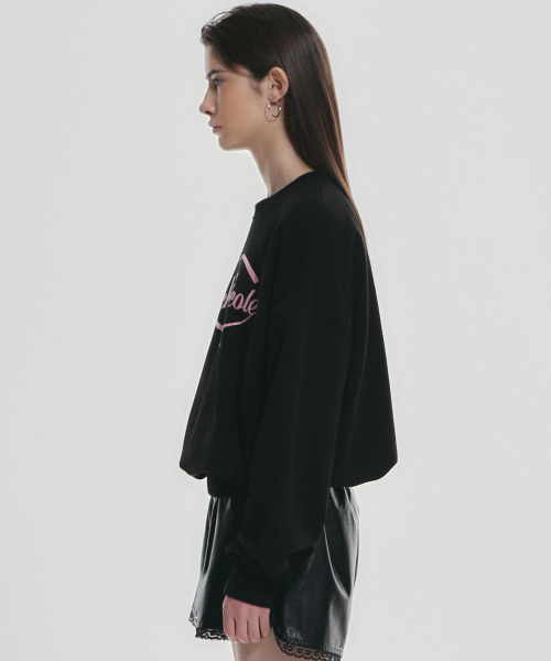NICK&NICOLE(ニックアンドニコール)の「NICOLE ORIGINALS SWEATSHIRT_BLACK PINK(スウェット・レディース・その他・FREE)」の2枚目の写真