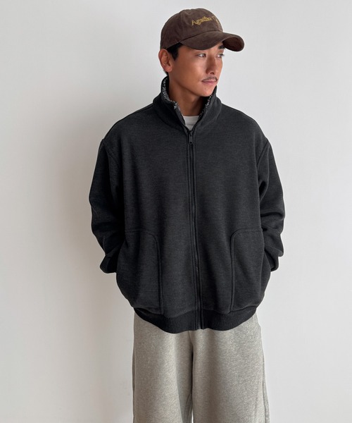 CANAL JEAN(キャナルジーン)の「choice_cnl/PAELEE 裏ボアスタンドカラーブルゾン(その他アウター・レディース・チャコールグレー・LARGE/MEDIUM)」の6枚目の写真
