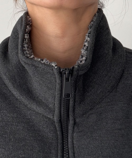 CANAL JEAN(キャナルジーン)の「choice_cnl/PAELEE 裏ボアスタンドカラーブルゾン(その他アウター・レディース・チャコールグレー・LARGE/MEDIUM)」の11枚目の写真